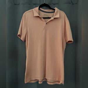 Eddie Bauer Men’s Peach Short-Sleeve Polo